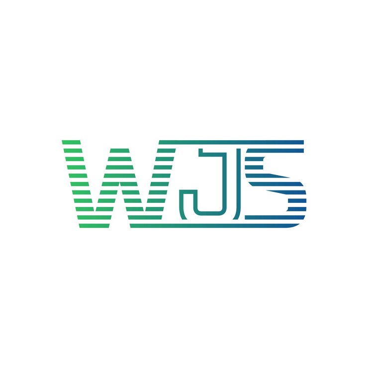 Vector moderno diseño de logotipo de wjs carta wjs minimalista profesional y versátil icono de marca para la identidad empresarial
