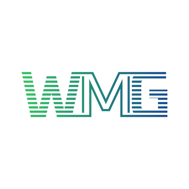 Moderno diseño de logotipo de WMG Carta WMG minimalista profesional y versátil icono de marca para la identidad empresarial
