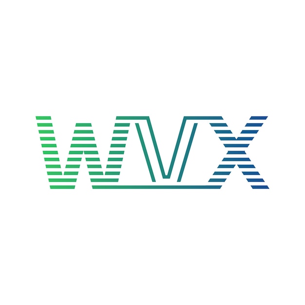 Moderno diseño de logotipo WVX Carta WVX minimalista profesional y versátil icono de marca para la identidad empresarial