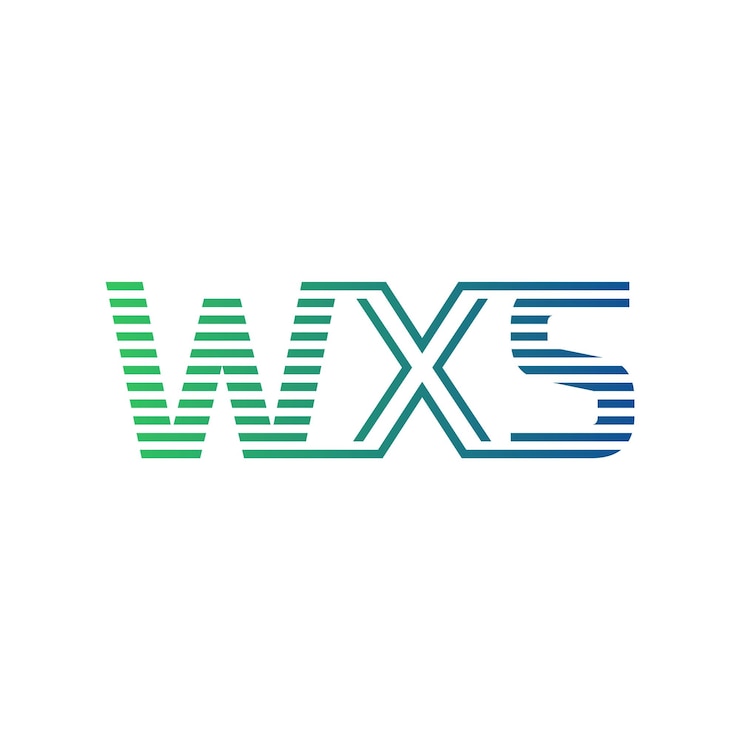 Vector moderno diseño de logotipo de wxs carta wxs minimalista profesional y versátil icono de marca para la identidad empresarial