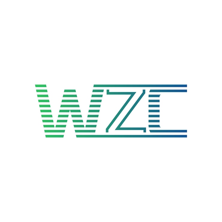 Vector moderno diseño de logotipo de wzc carta wzc minimalista profesional y versátil icono de marca para la identidad empresarial