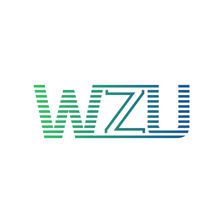 Vector moderno diseño de logotipo de wzu carta wzu minimalista profesional y versátil icono de marca para la identidad empresarial