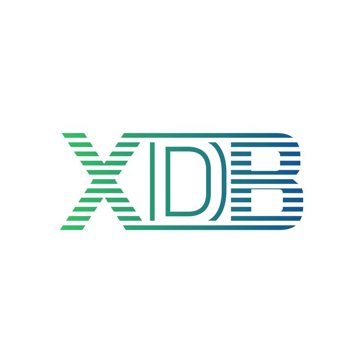 Vector moderno diseño de logotipo xdb carta xdb minimalista profesional y versátil icono de marca para la identidad empresarial