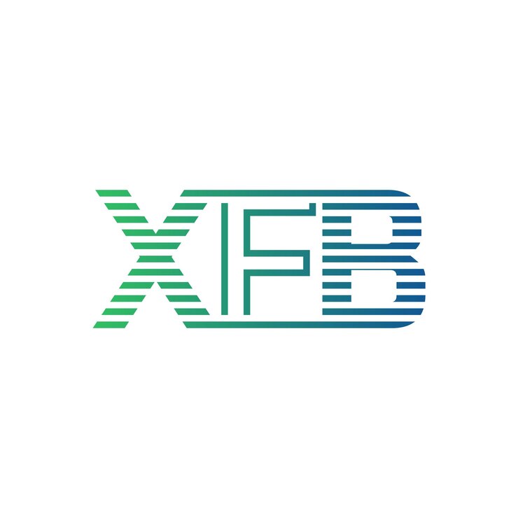 Vector moderno diseño de logotipo de xfb carta xfb minimalista profesional y versátil icono de marca para la identidad empresarial