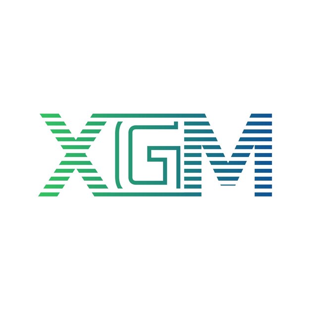 Moderno diseño de logotipo de XGM Carta XGM minimalista profesional y versátil icono de marca para la identidad empresarial