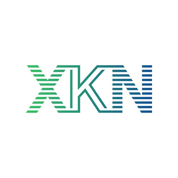 Moderno diseño de logotipo XKN Carta XKN Minimalista Profesional y Versátil Icono de marca para la identidad empresarial