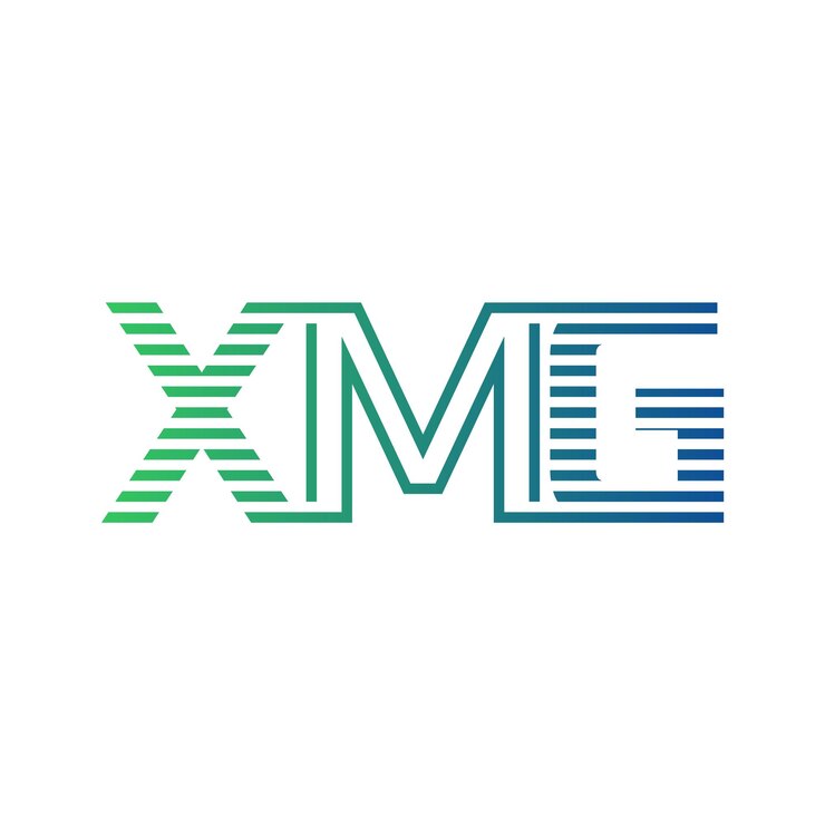 Vector moderno diseño de logotipo de xmg carta xmg minimalista profesional y versátil icono de marca para la identidad empresarial