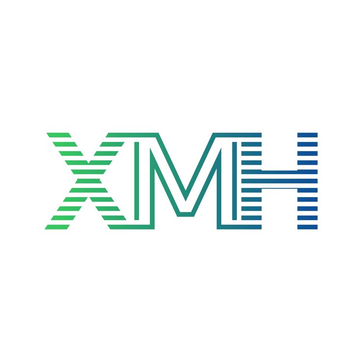 Vector moderno diseño de logotipo de xmh carta xmh minimalista profesional y versátil icono de marca para la identidad empresarial