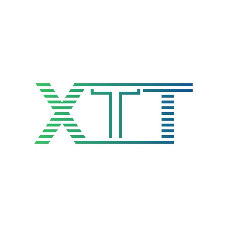 Vector moderno diseño de logotipo de xtt carta xtt minimalista profesional y versátil icono de marca para la identidad empresarial