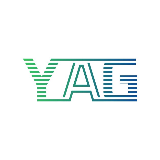 Moderno diseño de logotipo de YAG Carta YAG Minimalista profesional y versátil icono de marca para la identidad empresarial
