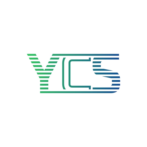 Moderno diseño de logotipo de YCS Carta YCS minimalista profesional y versátil icono de marca para la identidad empresarial