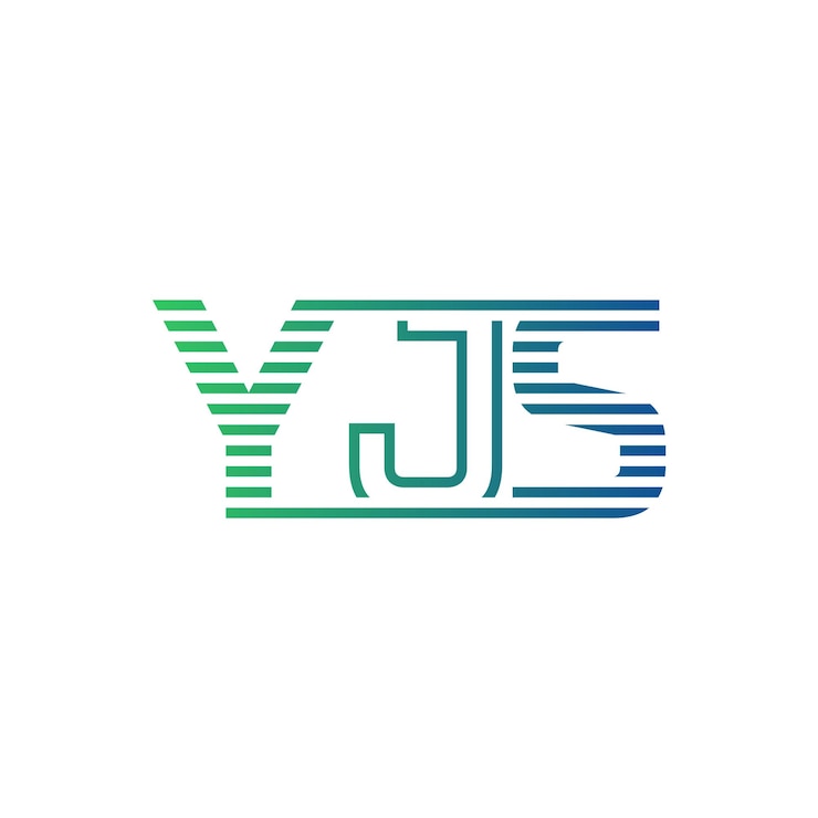 Vector moderno diseño de logotipo de yjs carta yjs minimalista profesional y versátil icono de marca para la identidad empresarial