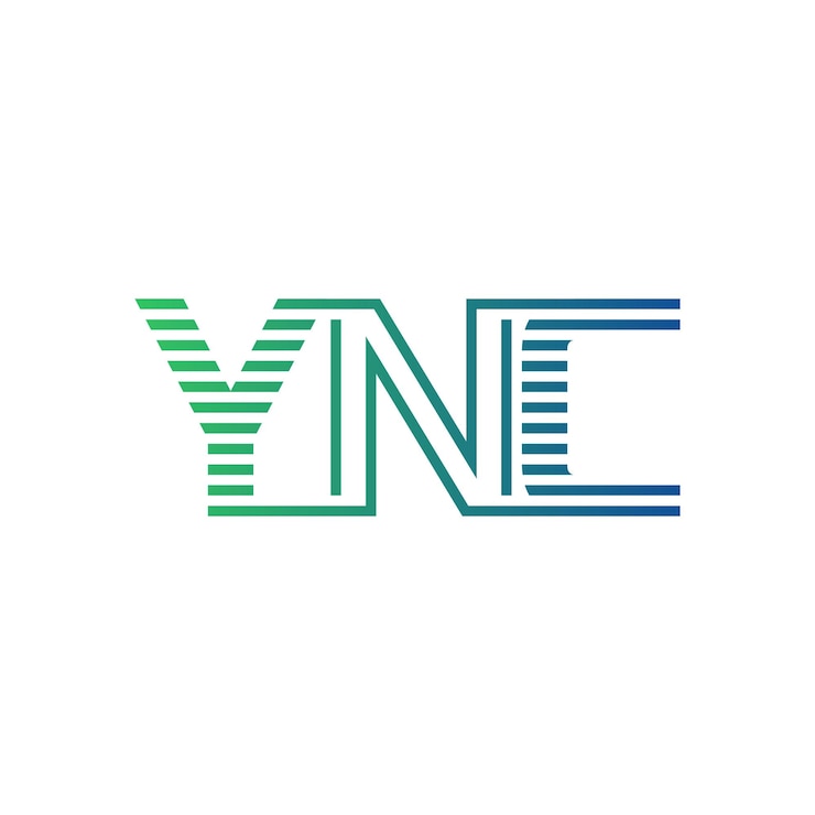 Vector moderno diseño de logotipo de ync carta ync minimalista profesional y versátil icono de marca para la identidad empresarial