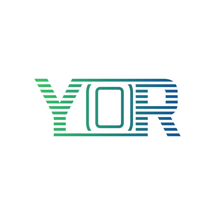 Vector moderno diseño de logotipo de yor carta yor minimalista profesional y versátil icono de marca para la identidad empresarial