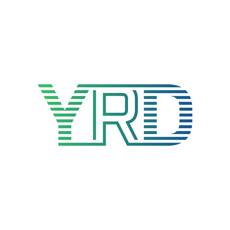 Vector moderno diseño de logotipo de yrd carta yrd minimalista profesional y versátil icono de marca para la identidad empresarial