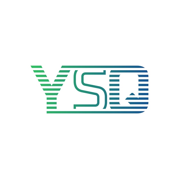 Moderno diseño de logotipo de YSQ Carta YSQ minimalista profesional y versátil icono de marca para la identidad empresarial