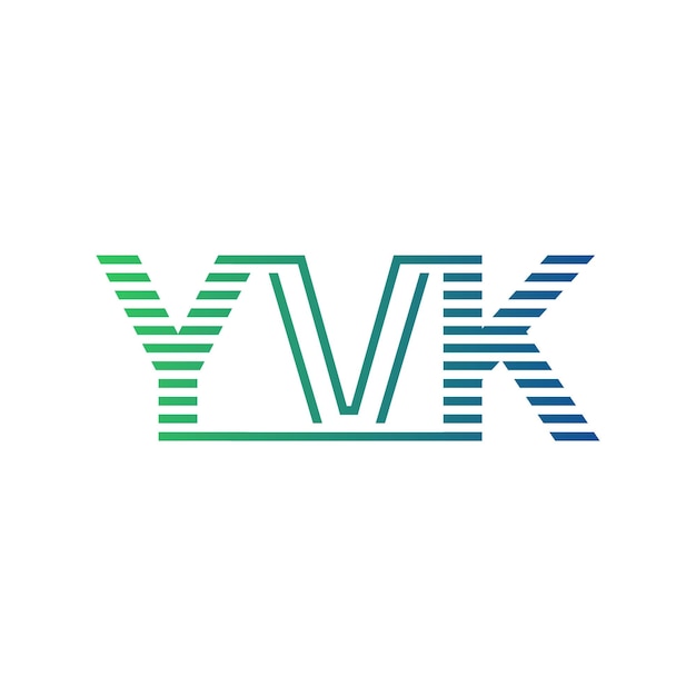 Moderno diseño de logotipo YVK Letra YVK minimalista profesional y versátil icono de marca para la identidad empresarial