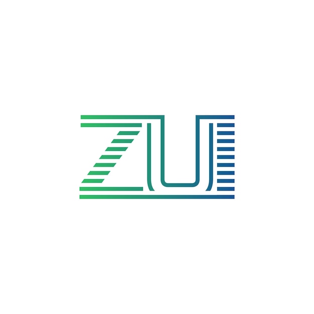 Moderno diseño de logotipo de ZUI Carta ZUI minimalista profesional y versátil icono de marca para la identidad empresarial