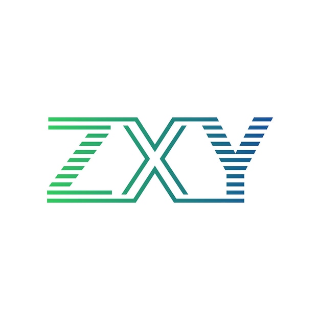 Moderno diseño de logotipo ZXY Carta ZXY minimalista profesional y versátil icono de marca para la identidad empresarial