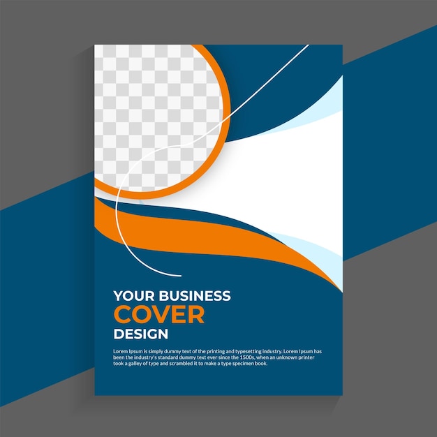 Moderno diseño de portada de libro o plantilla de portada del informe anual de negocios