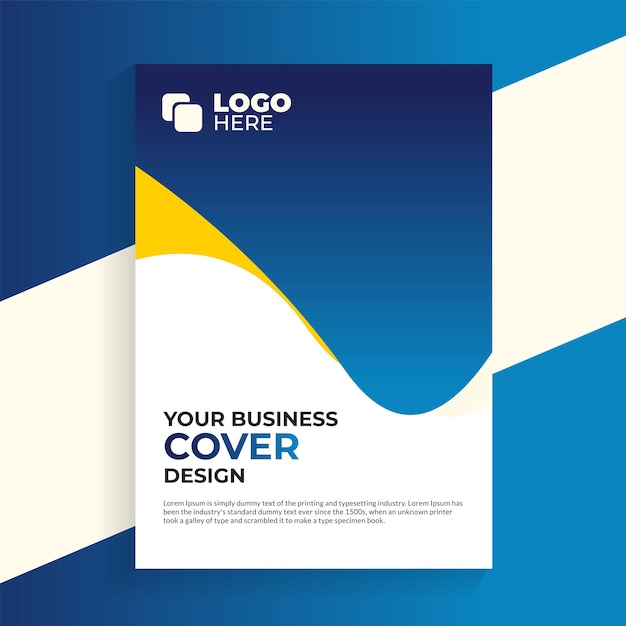 Moderno diseño de portada de libro o plantilla de portada del informe anual de negocios