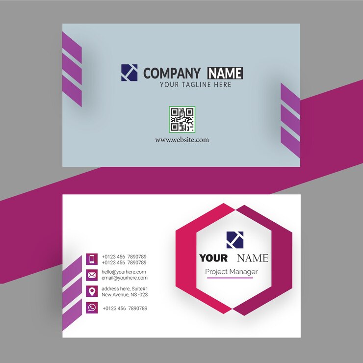 Moderno diseño de tarjetas de visita plantilla de tarjeta de visita profesional