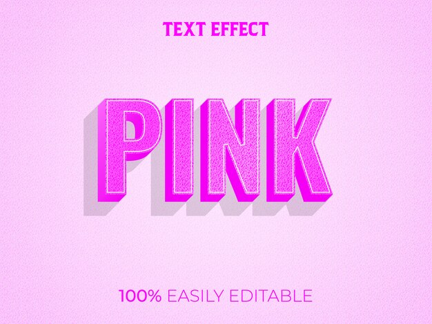 Moderno efecto de texto en 3D y estilo de fuente editable