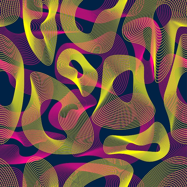 Moderno Elegante Líneas Abstractas Moda Vector Patrón Fondo Transparente