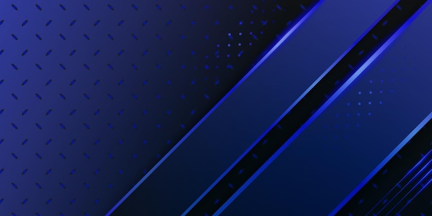 Moderno fondo 3D abstracto metálico azul oscuro con capas de superposición dinámicas y decoración ligera