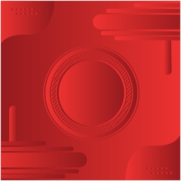 Moderno fondo abstracto de líquido rojo Template de banner de vector de líquido de círculo rojo para la web de redes sociales
