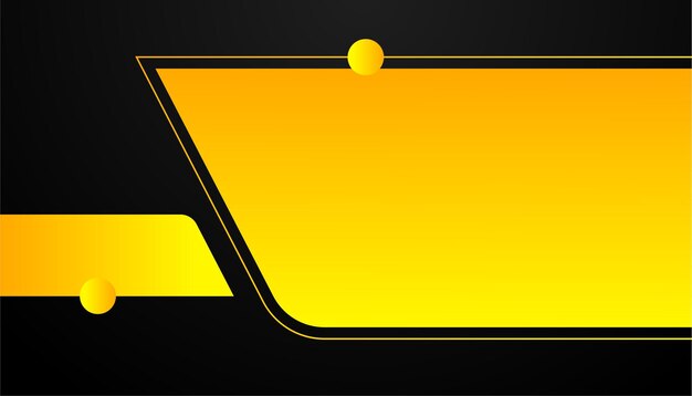 Moderno fondo abstracto negro y amarillo naranja Vector diseño gráfico abstracto patrón de banner presentación plantilla web de fondo