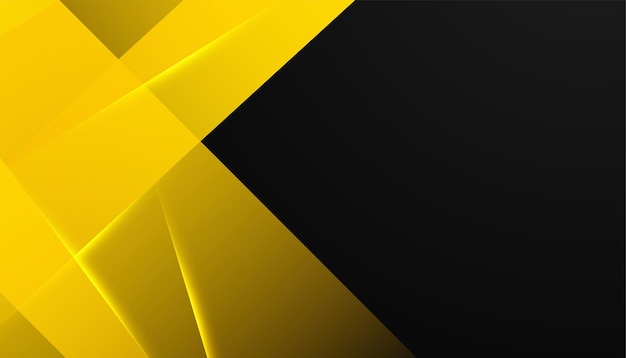 Vector moderno fondo abstracto negro y amarillo naranja vector diseño gráfico abstracto patrón de banner presentación plantilla web de fondo