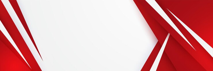 Vector moderno fondo de bandera abstracto rojo y blanco plantilla concepto de bandera corporativa rojo negro gris y fondo de contraste blanco