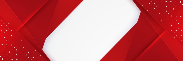Moderno fondo de banner abstracto rojo y blanco Diseño de ilustración vectorial para presentación portada de banner web folleto tarjeta póster papel tapiz textura revista de diapositivas