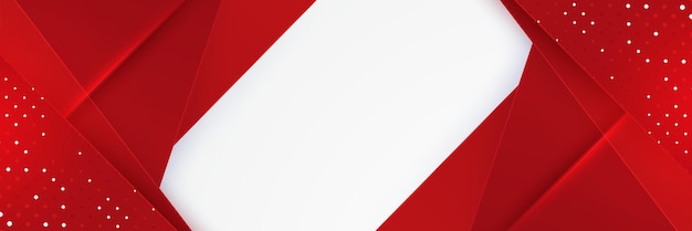 Vector moderno fondo de banner abstracto rojo y blanco diseño de ilustración vectorial para presentación portada de banner web folleto tarjeta póster papel tapiz textura revista de diapositivas