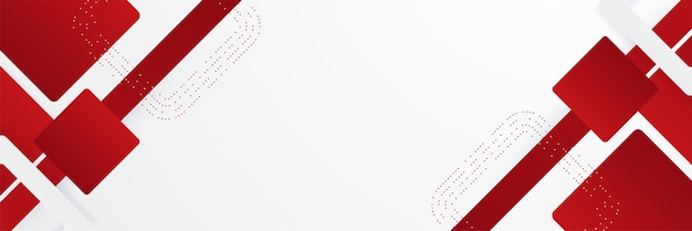 Moderno fondo de banner abstracto rojo y blanco Diseño de ilustración vectorial para presentación portada de banner web folleto tarjeta póster papel tapiz textura revista de diapositivas