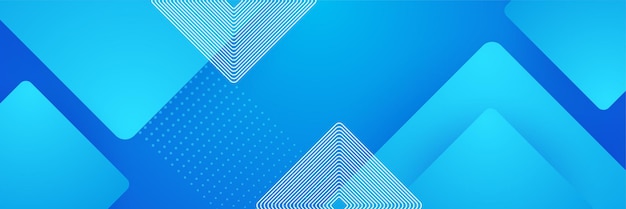 Moderno fondo de banner azul con gradiente abstracto Diseño gráfico abstracto de banner Patrón de presentación plantilla web de fondo