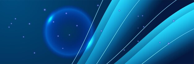 Moderno fondo de banner azul con gradiente abstracto Diseño gráfico abstracto de banner Patrón de presentación plantilla web de fondo