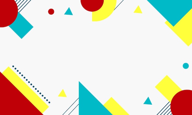 Moderno fondo geométrico abstracto con colores vibrantes para la plantilla de diseño