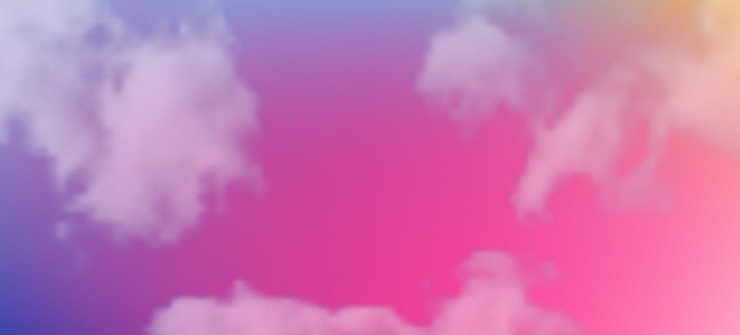 Vector moderno fondo de gradiente colorido con nubes