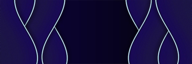 Moderno gradiente abstracto fondo de bandera azul marino oscuro