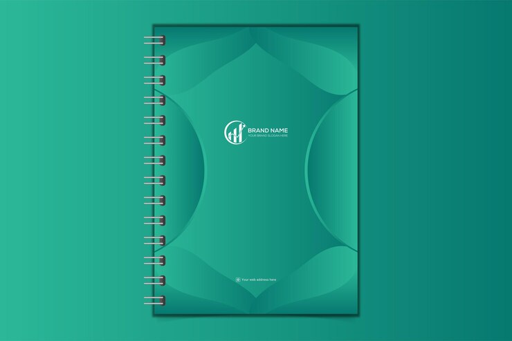 Vector moderno gradiente de color tarjeta de identificación corporativa diseño de plantilla vertical