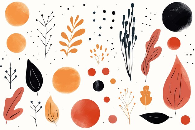 Moderno gráfico vectorial de acuarela con diseño abstracto y formas geométricas