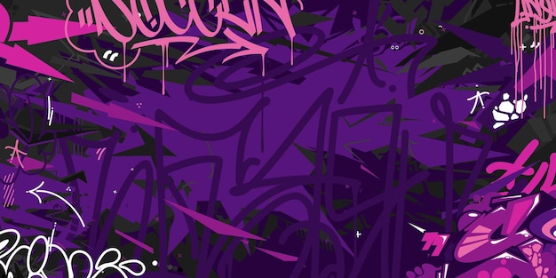 Moderno Hip Hop Abstracto Arte de la Calle Urbano Estilo de Graffiti Ilustración vectorial plantilla de fondo