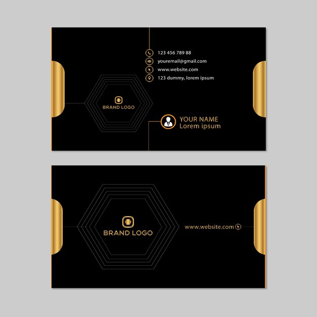 Moderno y limpio modelo de diseño de tarjeta de visita profesional
