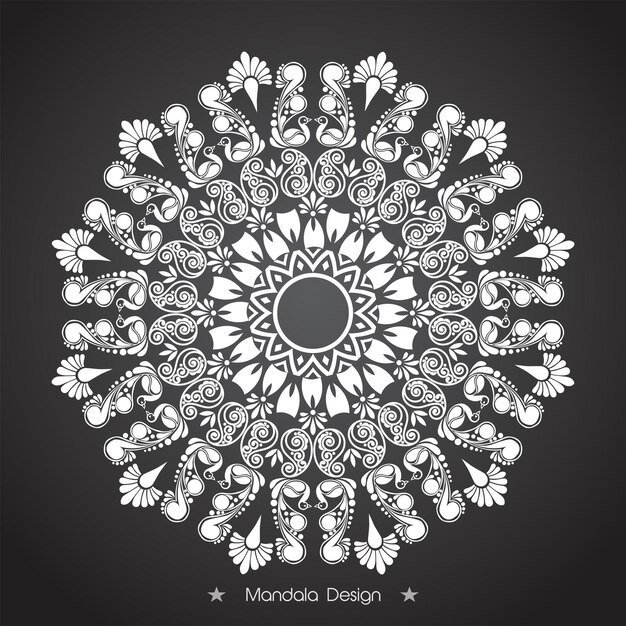 Moderno Mandala Diseño Vector Premium con Ilustración