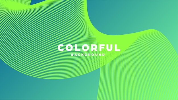 Moderno minimalista colorido líneas de fondo abstractas y formas geométricas diseño con color gradiente