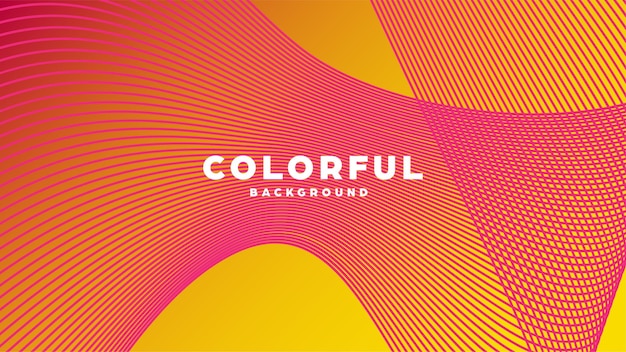 Moderno minimalista colorido líneas de fondo abstractas y formas geométricas diseño con color gradiente