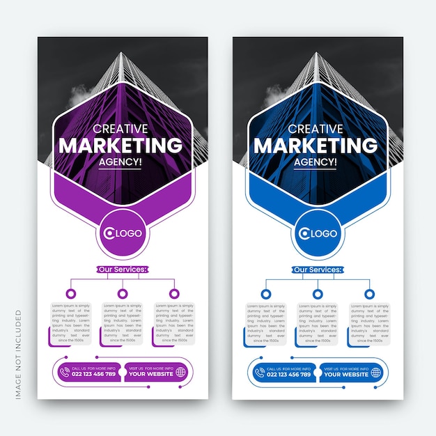 Moderno modelo de diseño de banner o folleto de conferencia de negocios