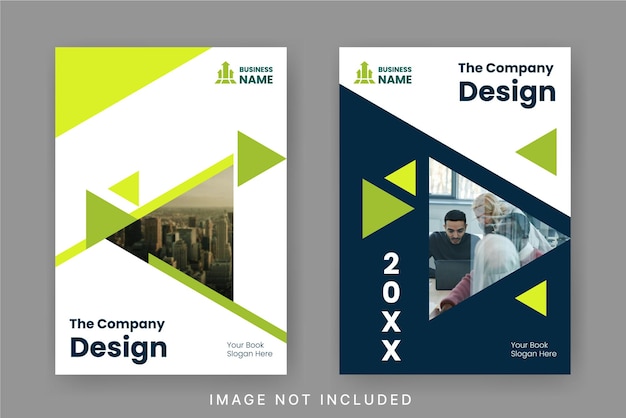 Moderno modelo de portada de libro electrónico en formas abstractas A4 Diseño de portada adecuado para folleto de documentos